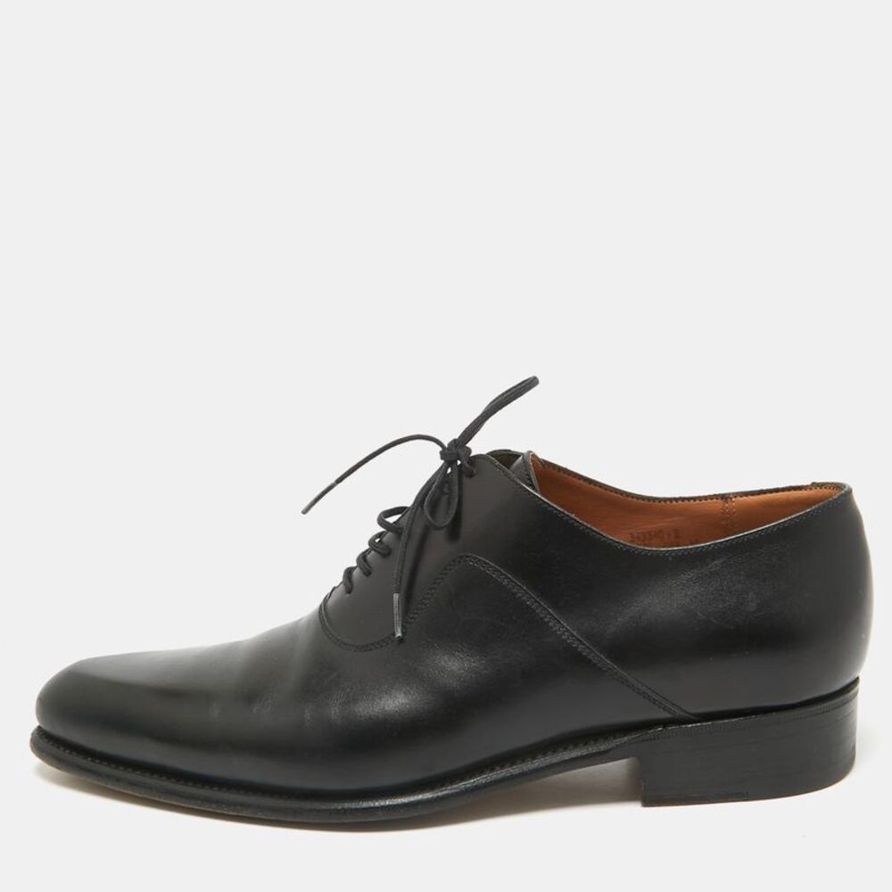 J.w.anderson Black Leather Lace Up Oxfords Size 40
